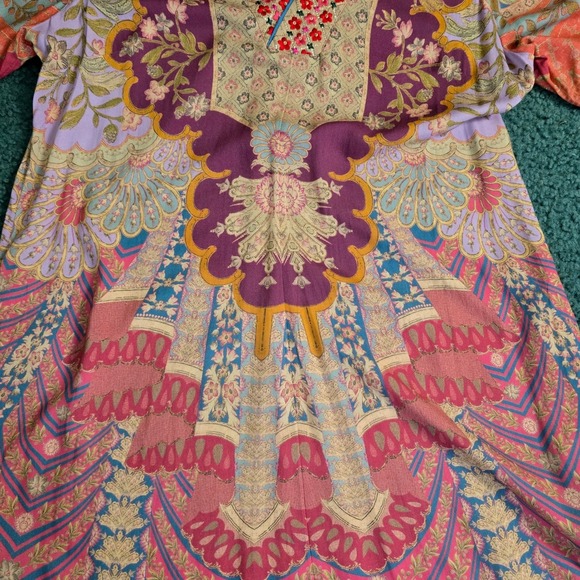 Soft Surroundings Womens M Parasol Siva Magenta Maxi Dress Multicolor - Picture 7 of 8